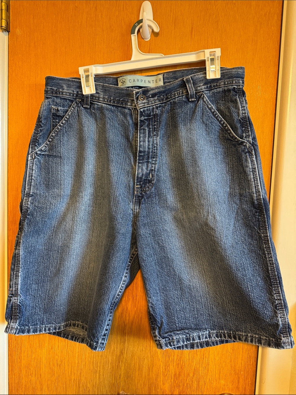 Carpenter Men's Washed Blue Denim Jean Shorts